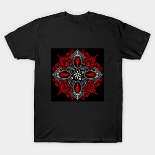 Plague Mask and Herbs in Symmetry ver2 - Sunweaver T-Shirt